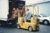 Lynn on Forklift